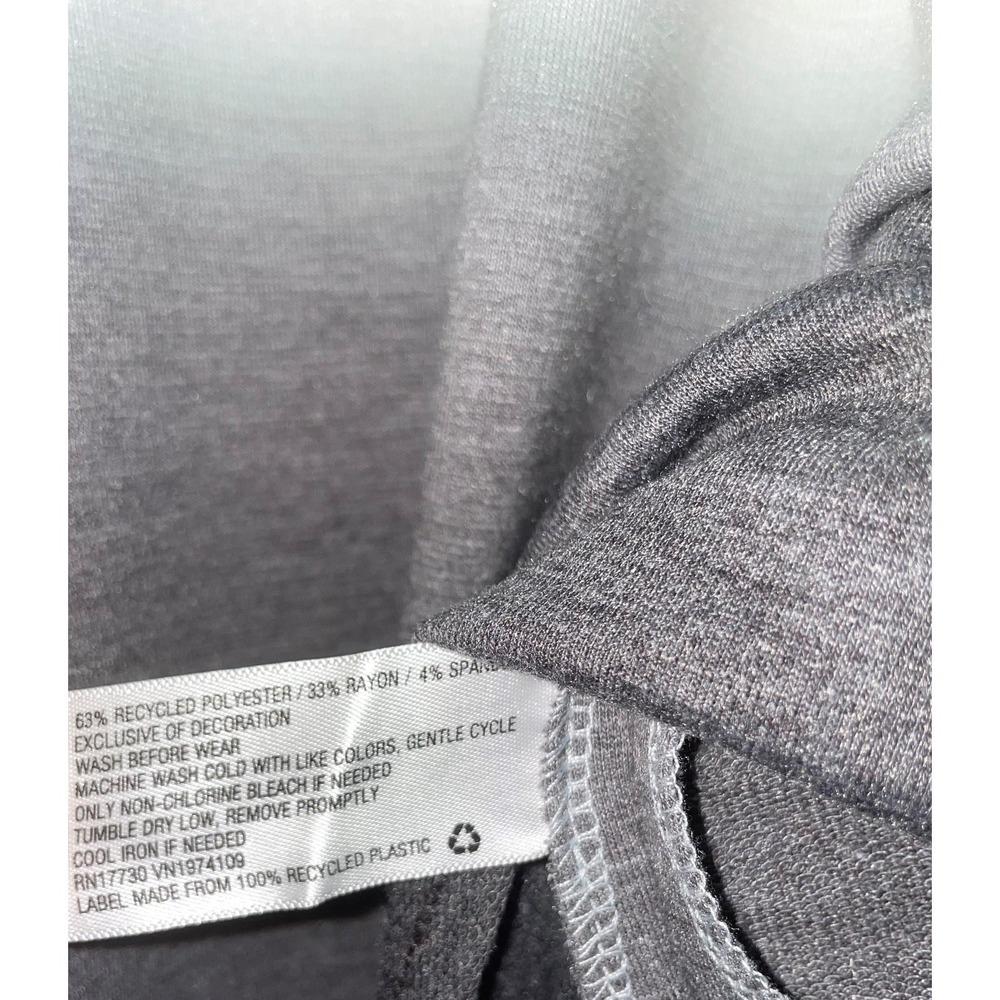 Knox Rose Womens XS Blue White Grey Ombre Long Sleeve Crew Neck Pullover Top - Picture 5 of 12